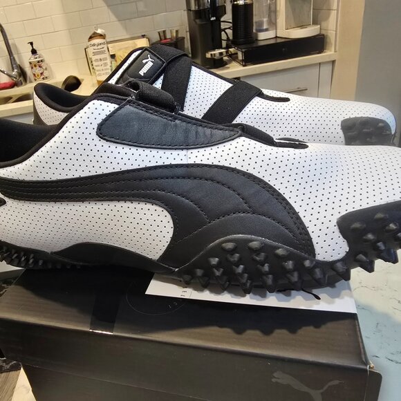 Puma Mostro PERF Puma White Puma Black 397331-01 US MENS SHOES SIZE 13 NEW - Picture 6 of 10